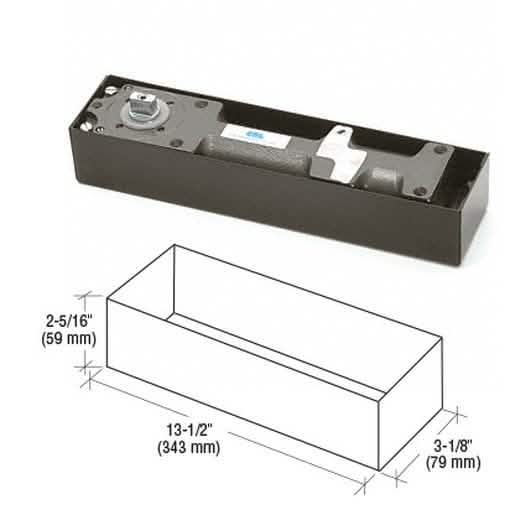 CRL180º Heavy Weight Floor Door Closer, Size 5, Spring, No Hold Open, Durable Design