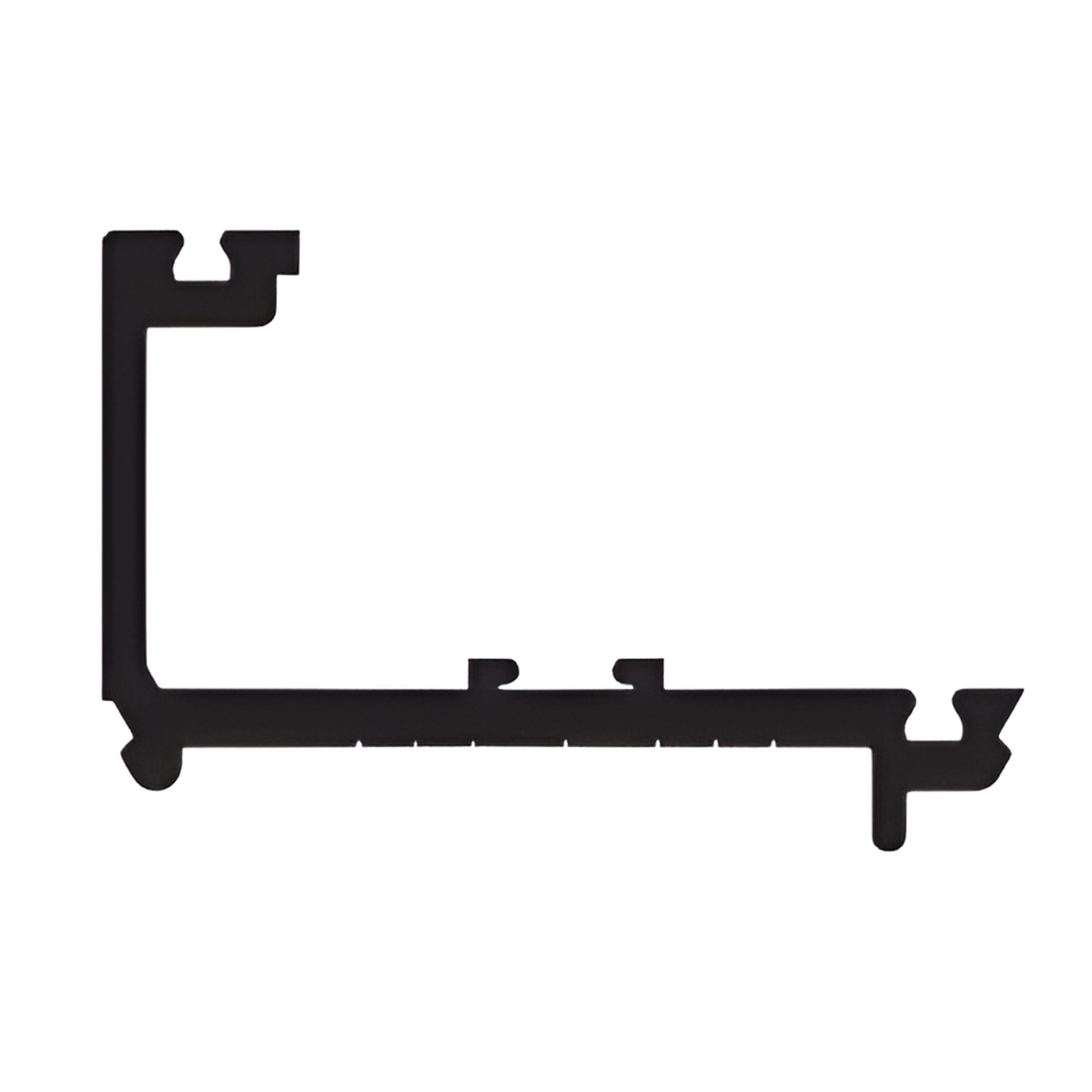 PC95222 black bronze anodized aluminum L-shaped perimeter pressure bar extrusion profile for curtain wall