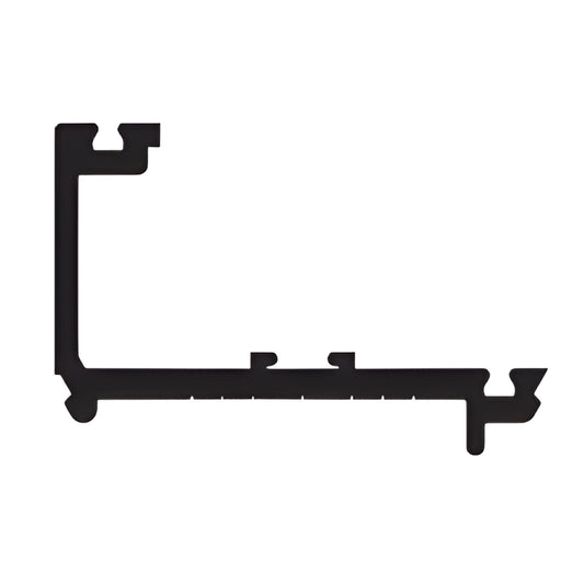 PC95222 black bronze anodized aluminum L-shaped perimeter pressure bar extrusion profile for curtain wall