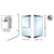 CRL-Blumcraft Polished Keyed Electronic Egress Handle RH Rail Mount