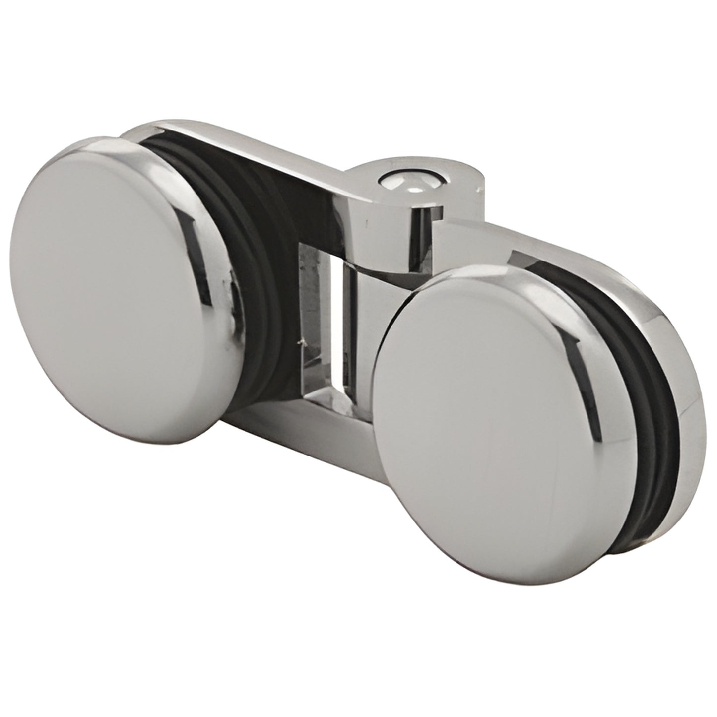 HYDH180BN Hydroslide brushed-nickel bi-fold shower hinge for 8-10mm tempered glass