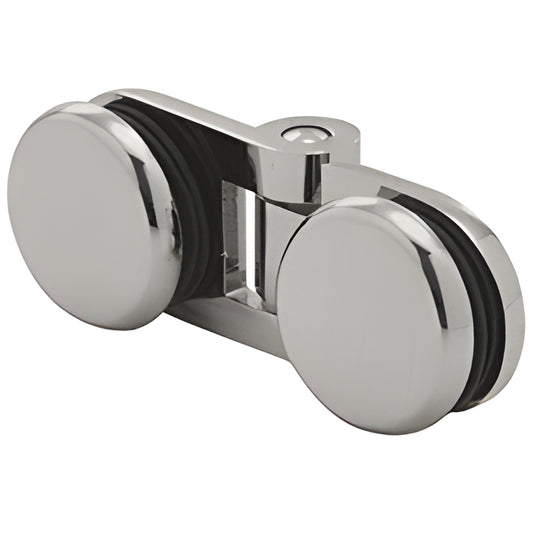 HYDH180BN Hydroslide brushed-nickel bi-fold shower hinge for 8-10mm tempered glass