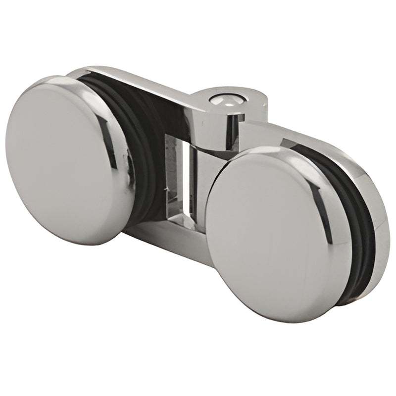 HYDH180BN Hydroslide brushed-nickel bi-fold shower hinge for 8-10mm tempered glass