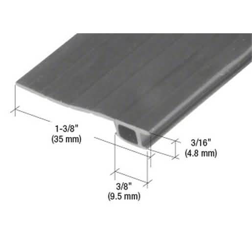 CRL Black 84" Vinyl Bug Strip, Adjustable Width 7/8"-1-3/8", Insect Barrier, Door Seal