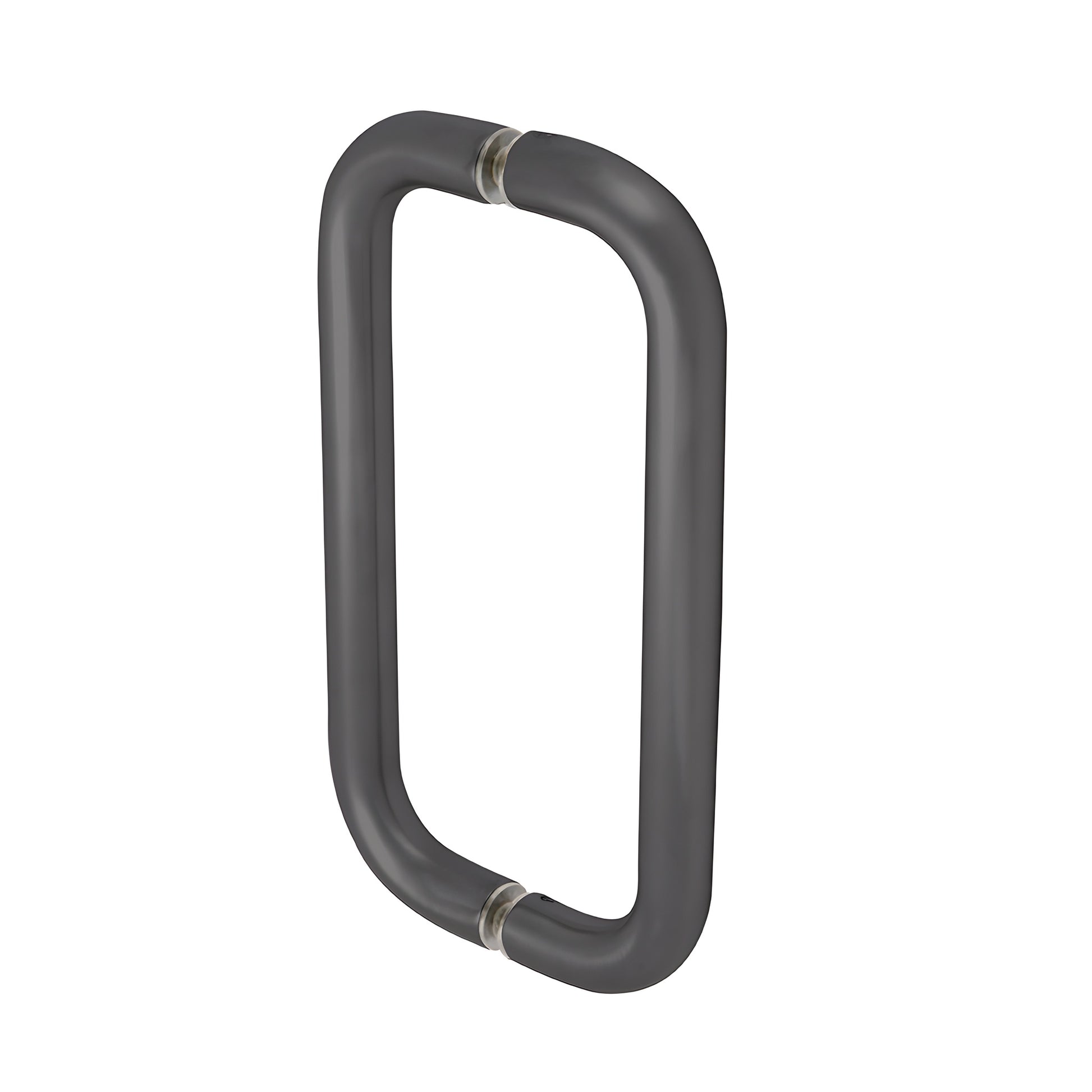 Dark bronze forged-aluminum 1 in straight pull handle, 8 in c-to-c, back-to-back mount. SKU M2165810B