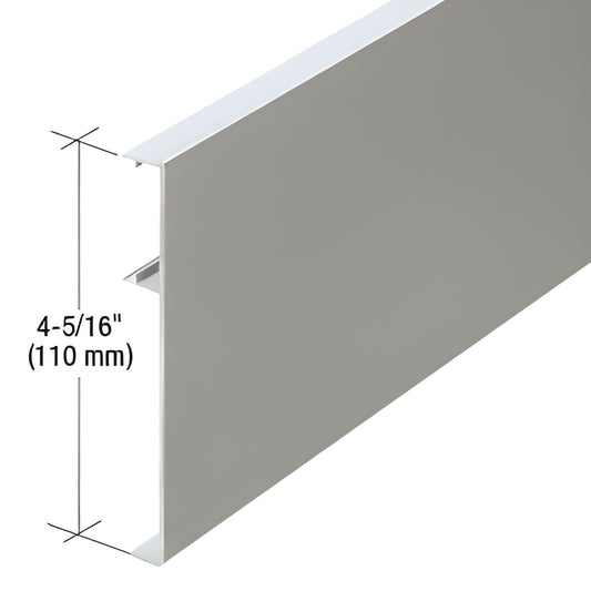 CRL3982A satin anodized 118" top track cover plate for top-hung sliding doors, 4-5/16" (110 mm) tall