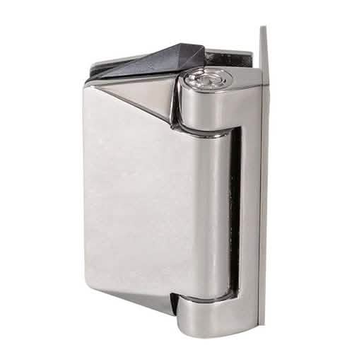 CRL Polished Stainless Polaris 125 Wall Mount Soft Close Gate Hinge for seamless design.