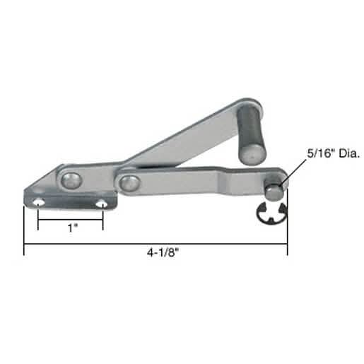 CRL Left Hand Louver/Jalousie Window Operator for International - Durable & Easy Install