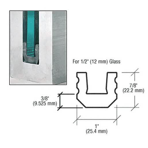 CRL 25 Setting and Centering Block for 1/2" Glass - Durable, Precise Glass Installation To