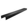 Black bronze anodized 48 in modular aluminum header (4 in) for overhead concealed door closers, SKU DCH4MBLM