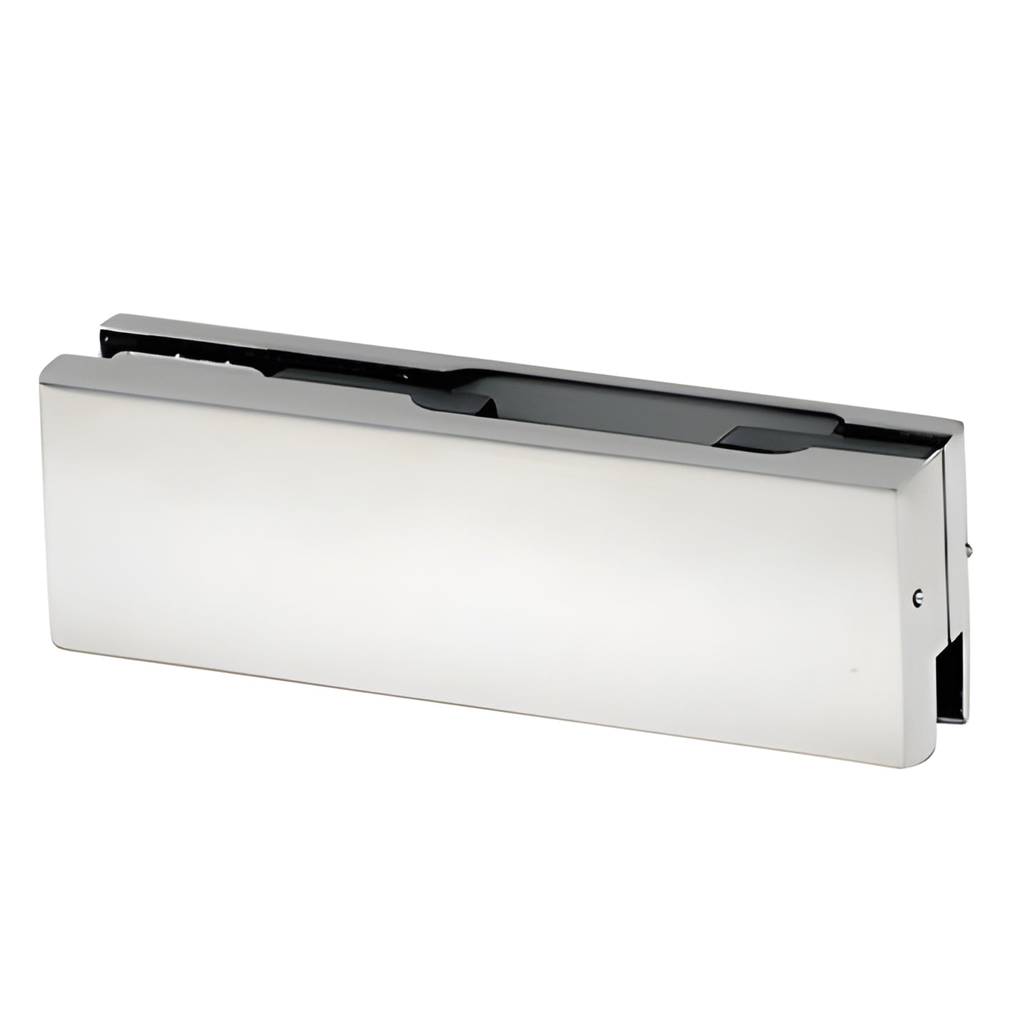 Satin anodized rectangular replacement cover plate (set of 2) for PH10/PH11/PH20/PH21 door patch fittings, SKU 1NT101A