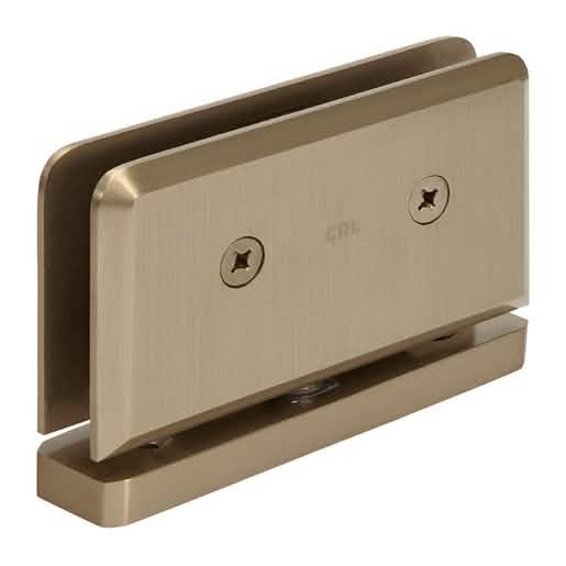 CRL Brushed Bronze Senior Prima 01 Series Hinge - Top/Bottom Mount for Sleek Glass Doors