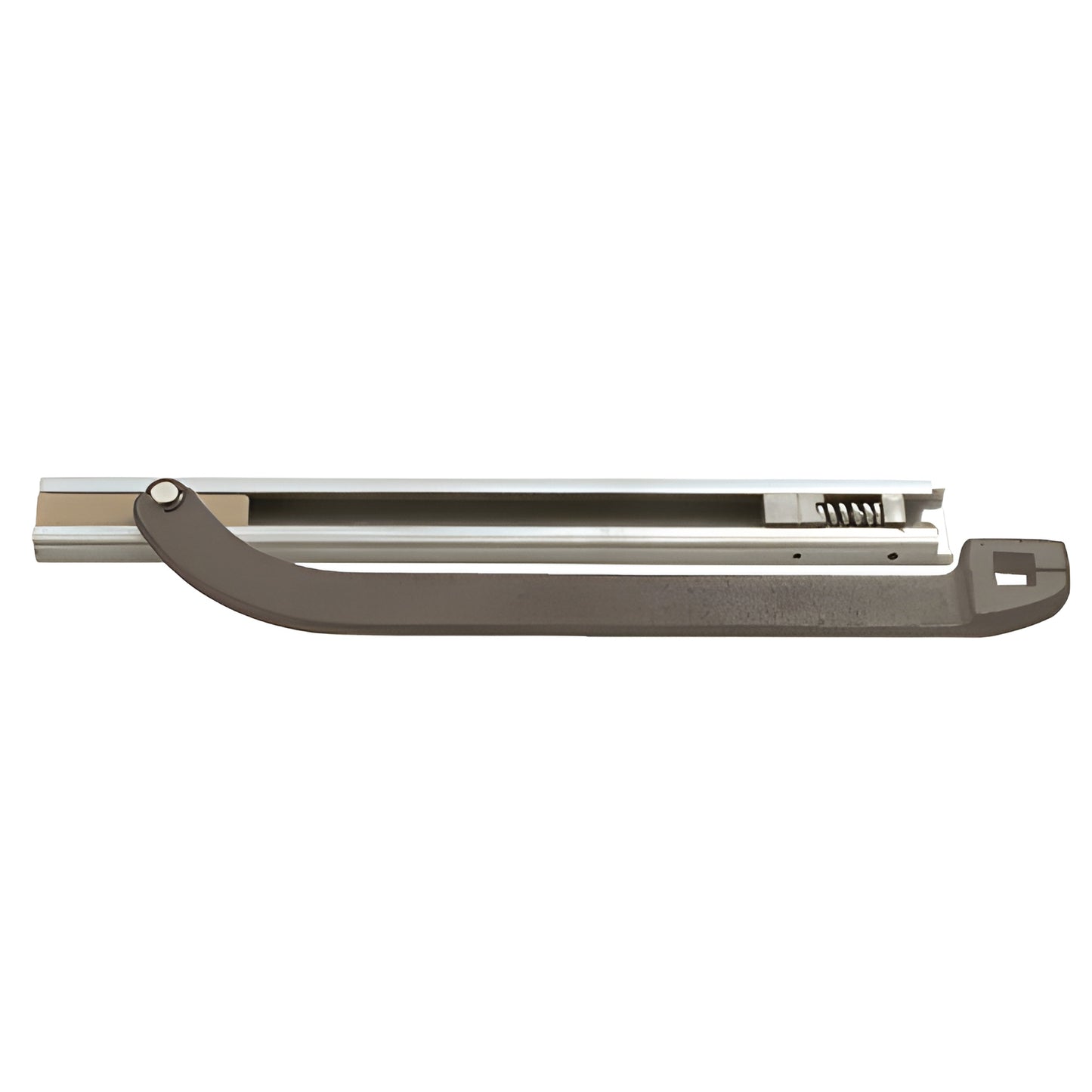 CRL Jackson shallow-depth offset arm and slide track, dark bronze finish, 12-7/8 in for narrow top rail (SKU 201312LC313)