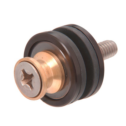 CRL F40WKDU replacement washer kit for commercial glass door pulls - stainless shoulder bolt, metal and plastic washers.