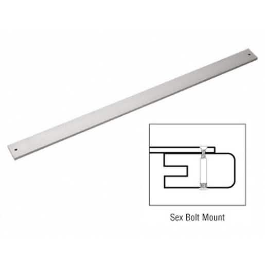 CRL 42" Satin Aluminum Door Bumper Bars - Durable Extruded Aluminum Protection