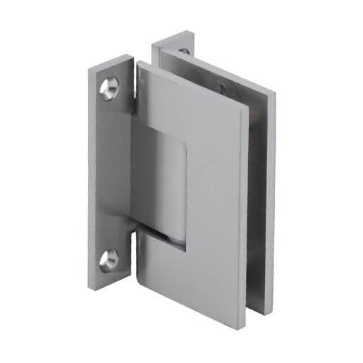 CRL Brushed Nickel Geneva Hinge: 037 Series Wall Mount with 'H' Back Plate Design