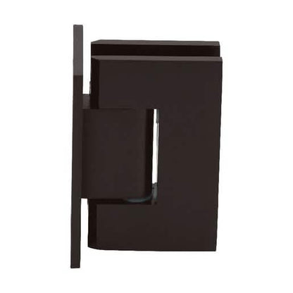 Oil Rubbed Bronze Geneva 037 Wall Mount Hinge with Full Back Plate for Shower Doors