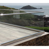 CRL GR15PS14 polished stainless steel round cap rail, 1-1/2 in dia with internal channel