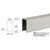 CRL 3/4 in Brushed Stainless Steel U-Channel Cap for Glass