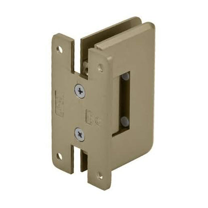 Brushed Bronze Wall Mount 'H' Back Plate Hinge - CRL Cologne 037 Series, Elegant & Durable