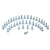 CRL Satin Anodized Replacement Screw Pack for 300/350 Geared Hinges