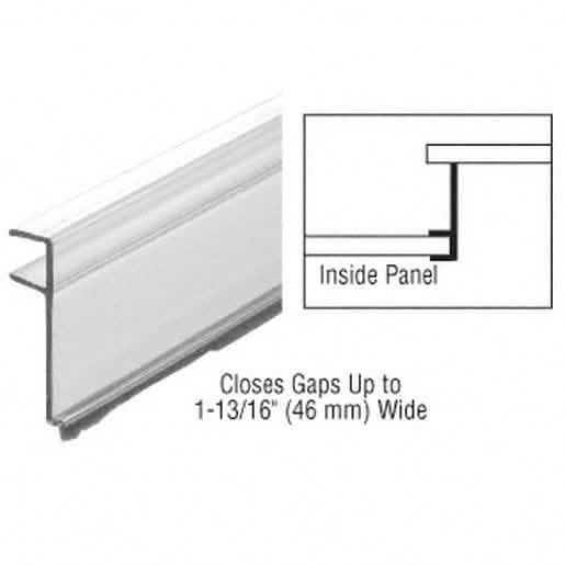 CRL 98\" Sliding Door Gap Closing Polycarbonate - Durable, Clear Weather Seal Strip