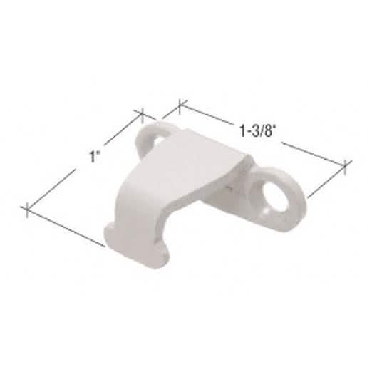 CRL Gray Sash Lock Keeper with 1" Projection for Secure Window Locking Solutions