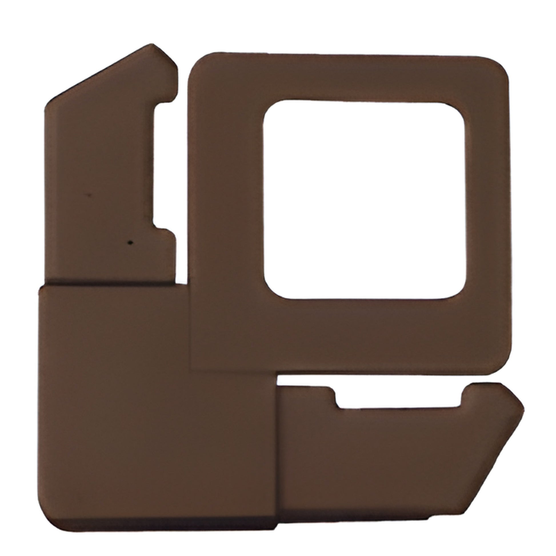 Bronze plastic screen frame corner with lift tab, fits 5/16 x 3/4 in. frames - SKU PL2BRZ