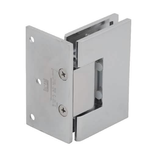 Polished Chrome Melbourne Wall Mount Offset Back Plate Hinge - CRL product image 3.