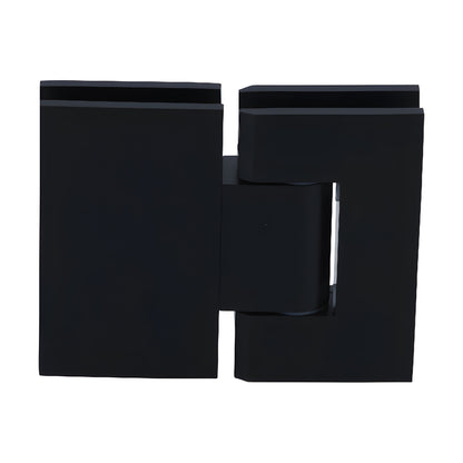 Geneva adjustable glass-to-glass shower hinge, oil rubbed bronze, square profile. SKU GEN3800RB