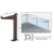 CRL Duranodic Bronze 18in RH Closed-End Partition Post w/ 12in Shelf