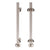 CRL Brushed Stainless Steel Schedule 40 Corner Post for Glass Panels