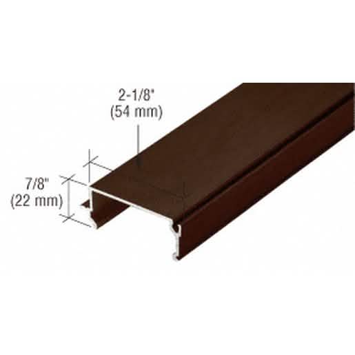 CRL 487 Bronze Anodized OfficeFront™ Glazing Stop - Durable, sleek 24'-2" design