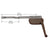 CRL Dyad 9.5in Bronze Left-Hand Single-Arm Surface Casement Operator
