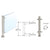 CRL Brushed Stainless 12in 1in Round PP55 Slimline 135° Counter Post