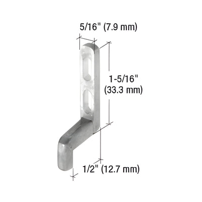CRL 5/16" Wide Sliding Screen Door Latch Strike with 1/2" Grip