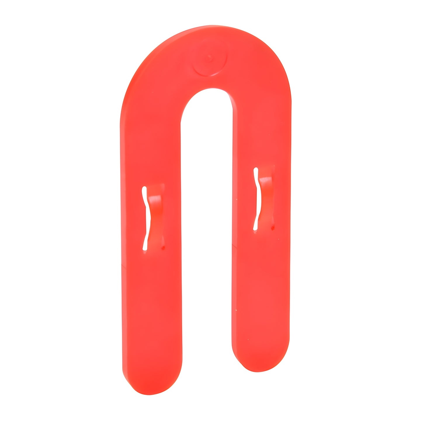 Red CRL interlocking horseshoe shim, U-shaped 3" plastic shim for doors/windows, 1/8 in thick (SKU 1HS02)