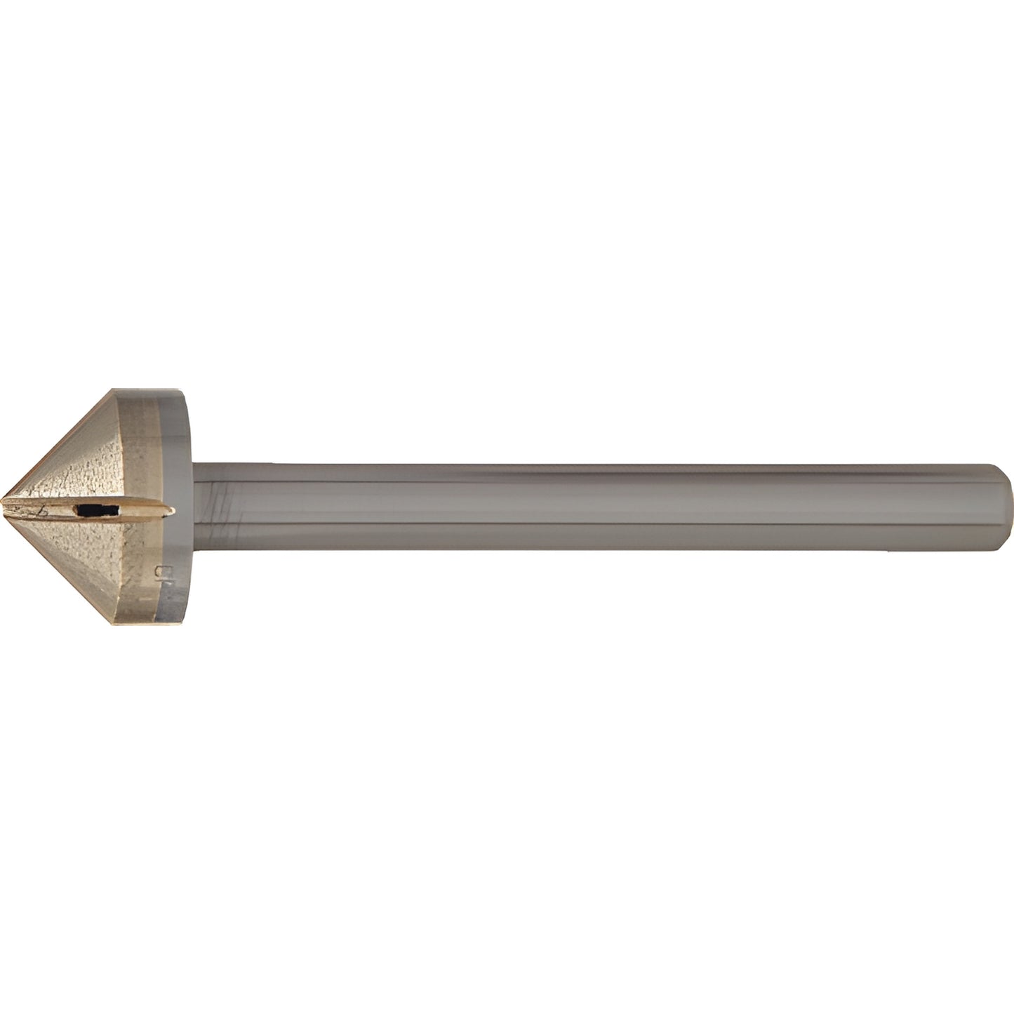 SDC1 1" diamond countersink, 90 conical tip on straight shank for glass, marble and granite.