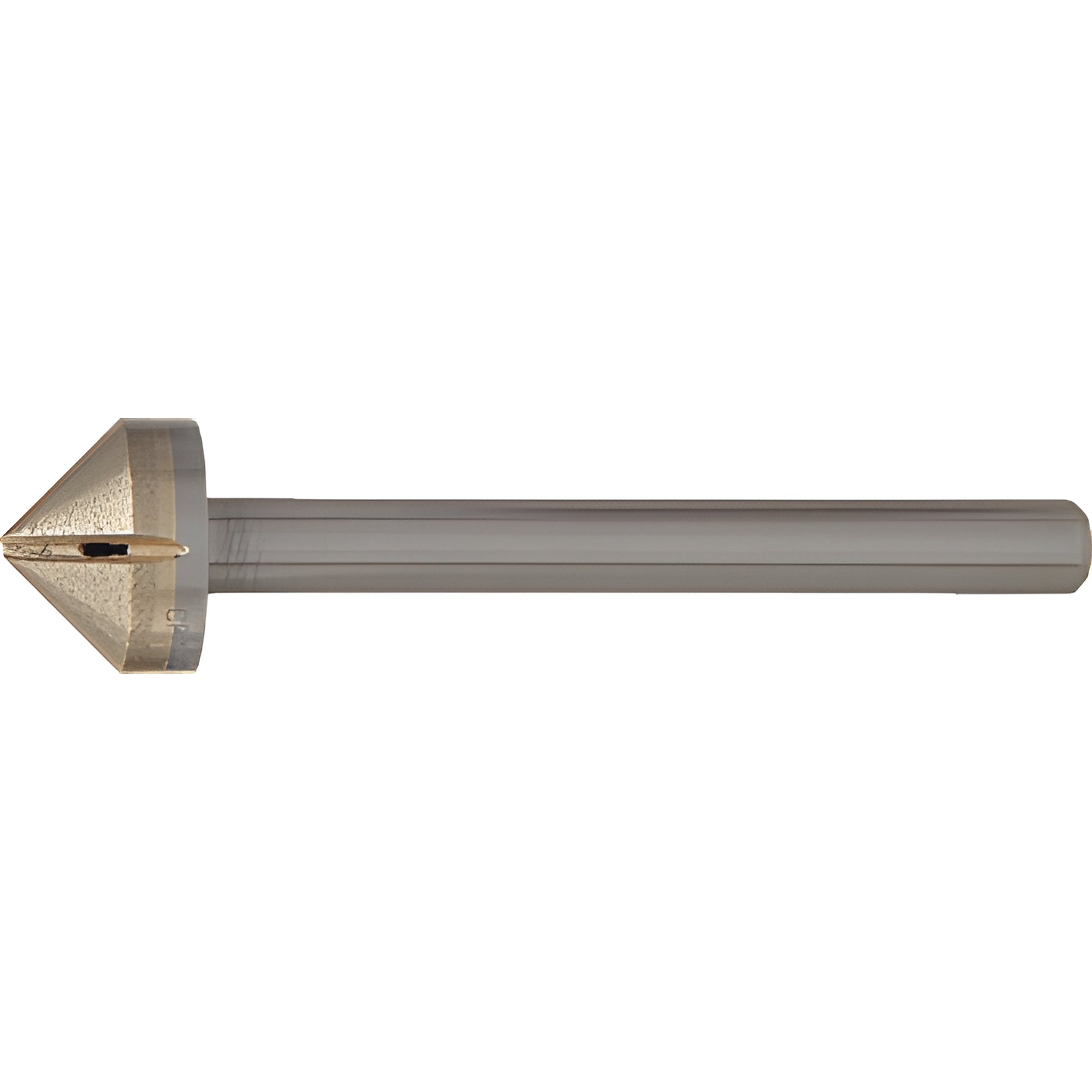 SDC1 1" diamond countersink, 90 conical tip on straight shank for glass, marble and granite.