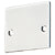 CRL NH2 Wide U-Channel End Cap Kit, Satin Anodized with Screws