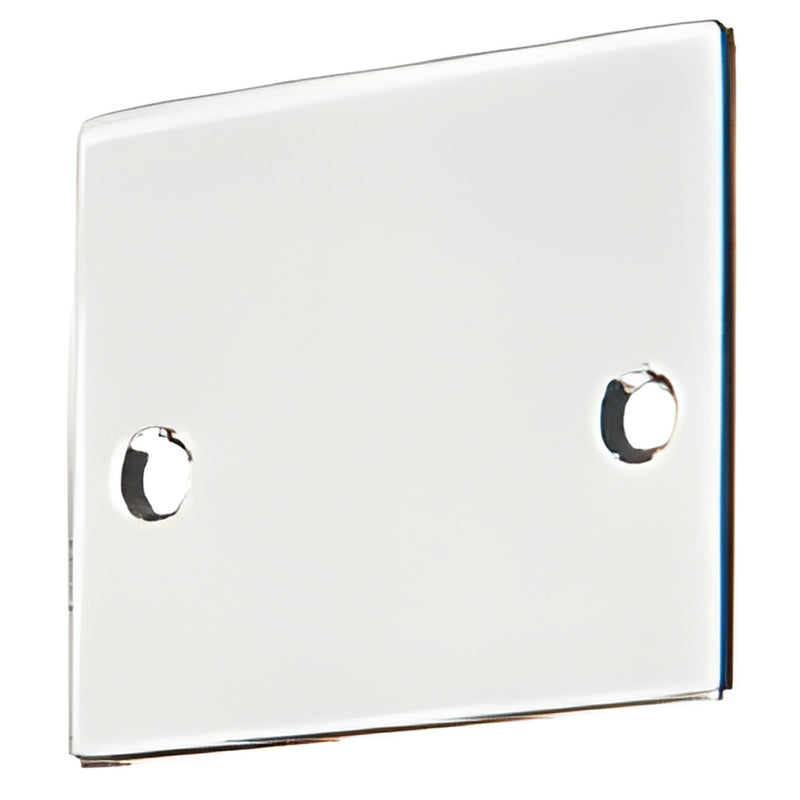 Satin anodized rectangular U-channel end cap with two pre-drilled screw holes, fits 10-12mm glass (SKU NHECSA)