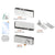 CRL Brushed Stainless Patch Door Kit for Overhead Door Closer w/ Lock