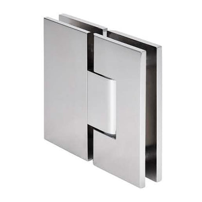 CRL Polished Nickel Vienna 380 Series Adjustable 180° Glass-to-Glass Hinge