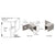 CRL Brushed Nickel Right-Hand Wall-Mount Glass Clamp for Shower Door