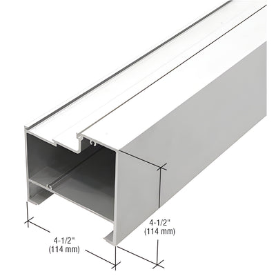 CRL-U.S. Aluminum Mill Finish Bulkhead 4-1/2" x 4-1/2" 24'-2"