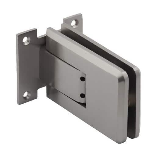 CRL Brushed Nickel Atlas Glass Door Hinge - Sleek design, durable, modern finish.