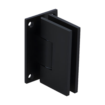 CRL Victoria wall-mount frameless shower door hinge, oil-rubbed bronze, for 3/8-1/2 in. glass. SKU VCT0370RB