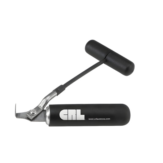 CRL UltraWiz UltraOne cold knife (SKU AN3005K) with black foam grip, T-handle pull and quick-change 3/4" shank blade.