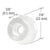 CRL Clear 7/8 in Semi-Hard Glass Shower Door Bumper