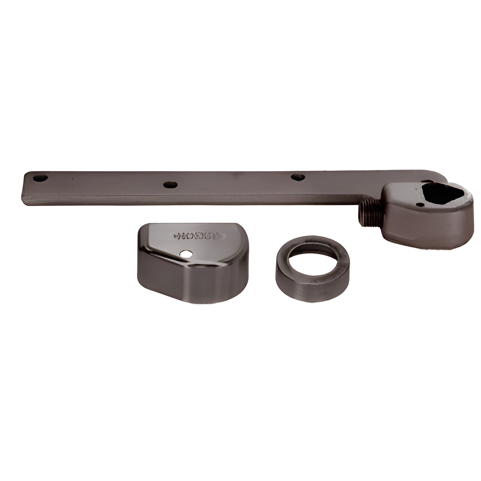 Rixson left-hand offset closer arm kit, dark bronze finish with cover and bushing - SKU 252050LHDU